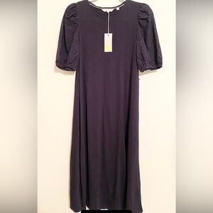 Boden Broderie Puff‎ Sleeve Cotton
Jersey Midi Dress *** NOTE***